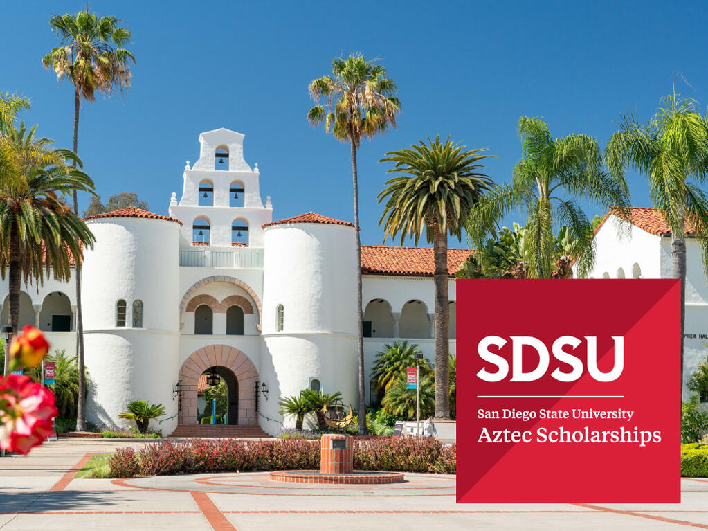 San Diego State University and a logo of the Scholarships Office